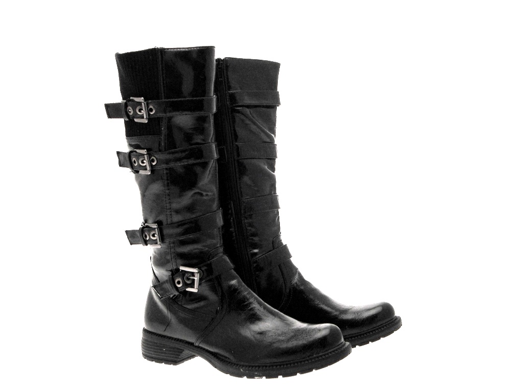 knee length biker boots